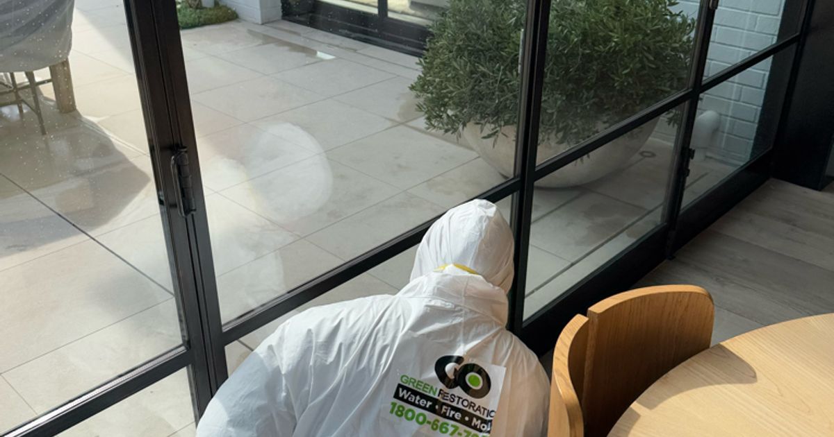 fire damage restoration work by Go Green Restoration