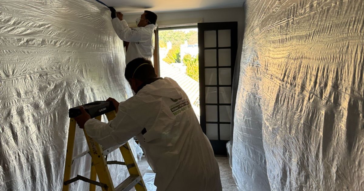 fire damage restoration work by Go Green Restoration