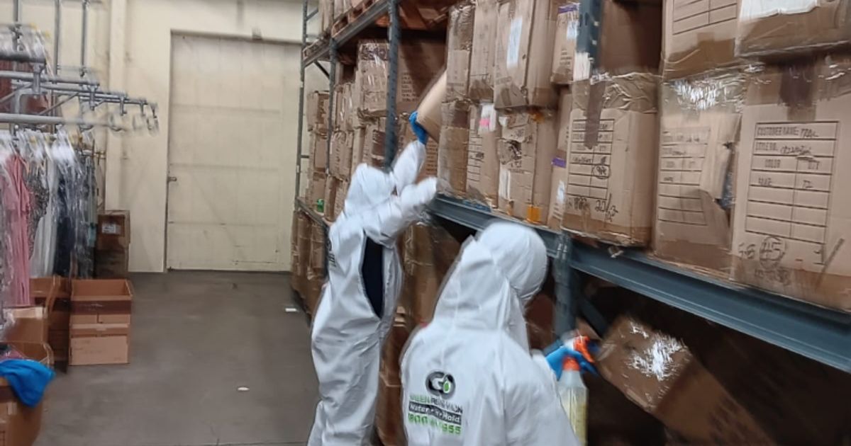 fire damage restoration work by Go Green Restoration