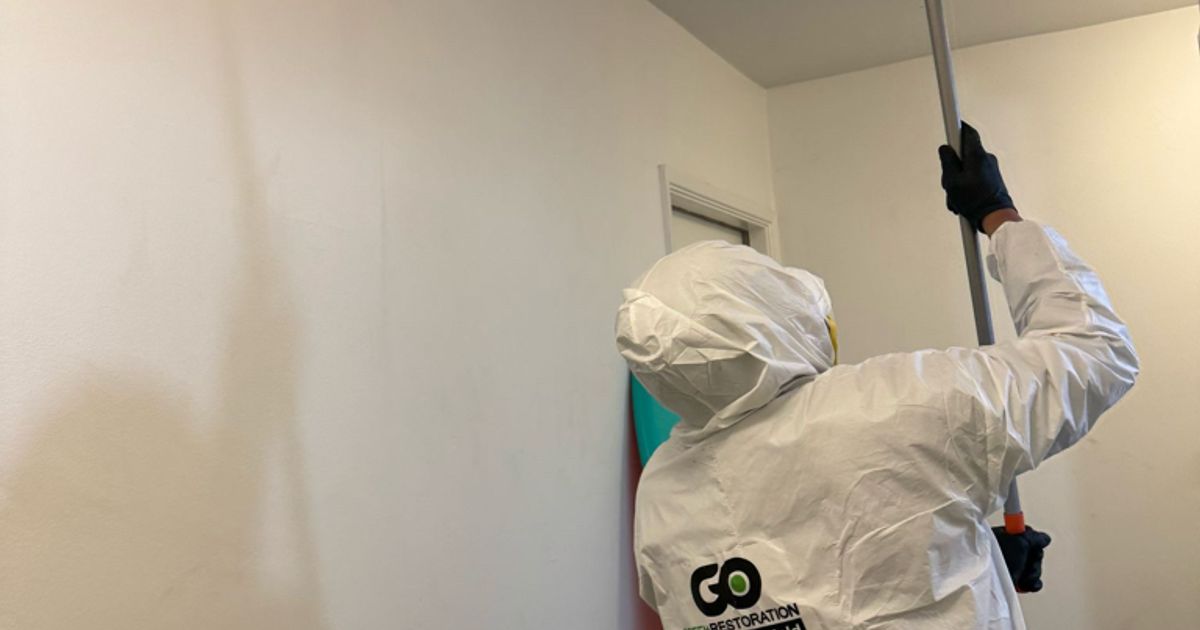 fire damage restoration work by Go Green Restoration