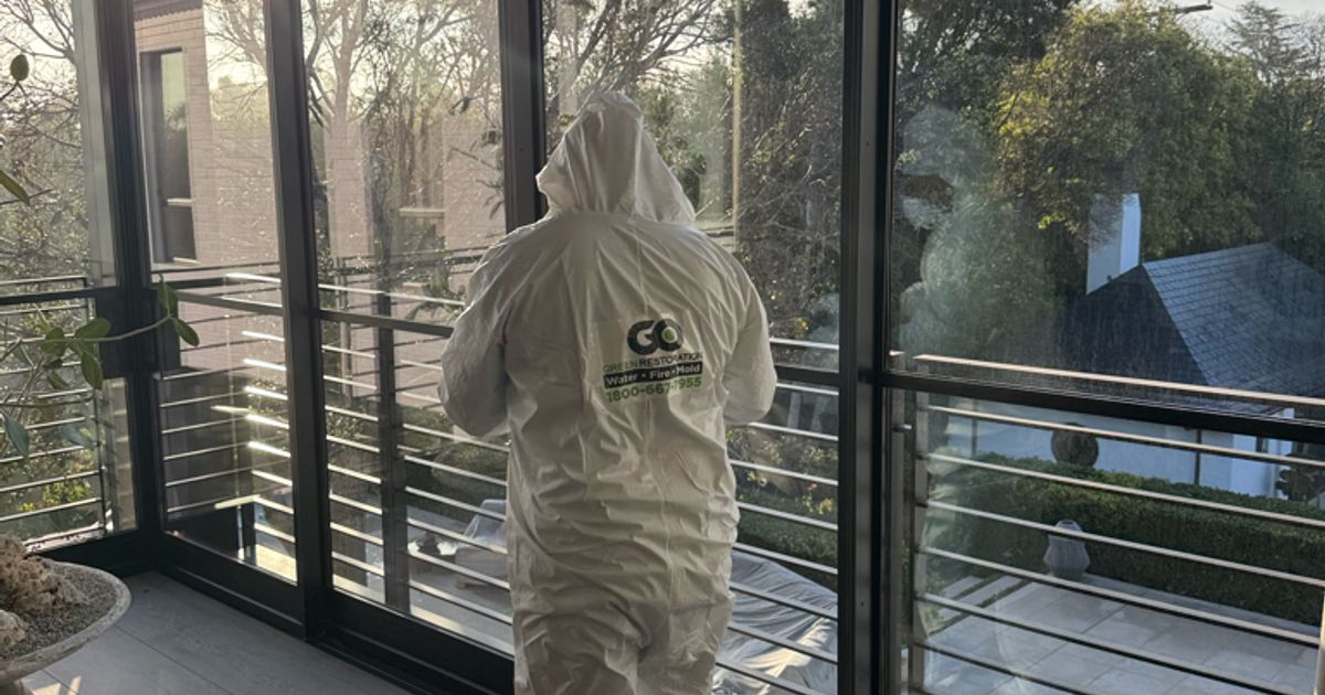 fire damage restoration work by Go Green Restoration