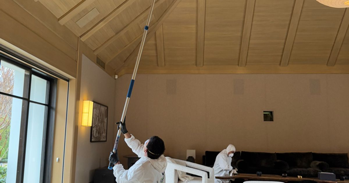 fire damage restoration work by Go Green Restoration