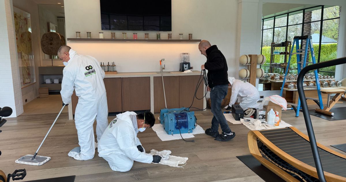 fire damage restoration work by Go Green Restoration