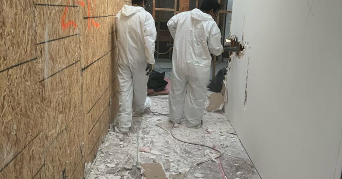 mold restoration work by Go Green Restoration
