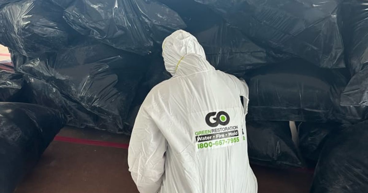 mold restoration work by Go Green Restoration