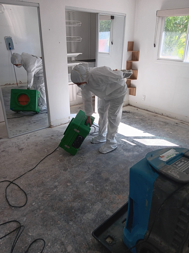 Water damage restoration - residential property drying