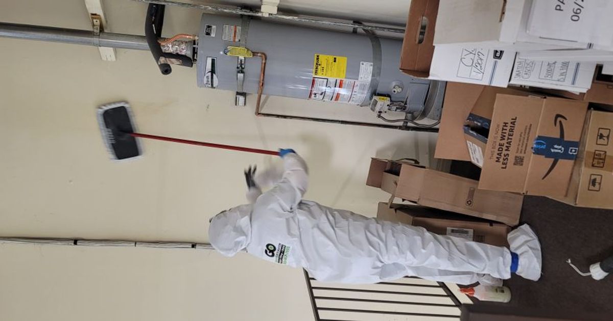 fire damage restoration work by Go Green Restoration